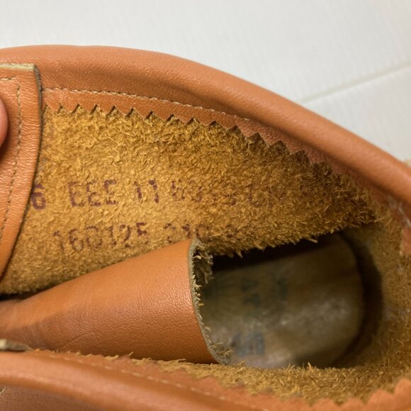 Vtg '70 STATUS worker hipster bluff rockabilly leather mens boots sz 6 EEE - Picture 5 of 8